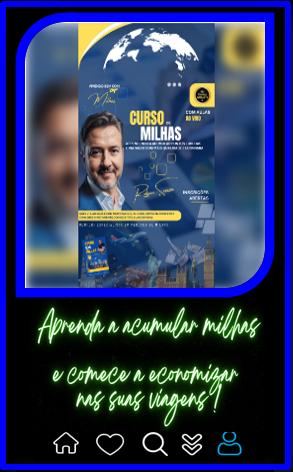 Curso sobre como acumular e usar milhas para viajar mais e gastar menos