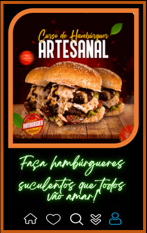 Curso online de hambúrguer artesanal para cozinheiros e apaixonados por gastronomia