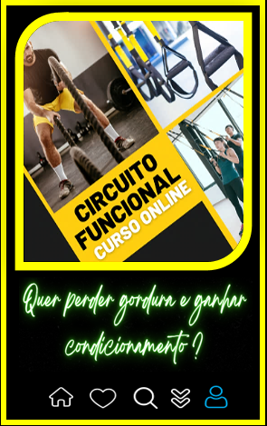 Curso circuito funcional treinos para condicionamento físico